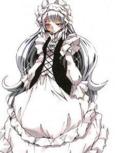 Rating: Safe Score: 0 Tags: 1girl apron auto_tagged blush dress enmaided frills image long_hair long_sleeves looking_at_viewer maid purple_eyes solo suigintou very_long_hair User: admin
