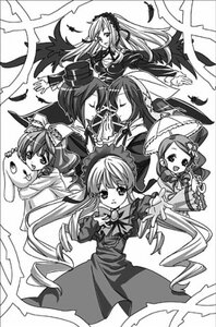 Rating: Safe Score: 0 Tags: 6+girls auto_tagged bonnet bow closed_eyes dress drill_hair frills greyscale hairband hat hina_ichigo image long_hair long_sleeves monochrome multiple multiple_girls shinku smile stuffed_animal suigintou suiseiseki tagme top_hat twin_drills twintails very_long_hair wings User: admin
