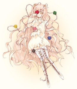 Rating: Safe Score: 0 Tags: 1girl blonde_hair boots cross-laced_footwear double_bun dress eyepatch flower image kirakishou knee_boots lace-up_boots long_hair pink_hair red_flower rose solo striped striped_background thigh_boots thighhighs thorns vertical_stripes very_long_hair vines yellow_eyes zettai_ryouiki User: admin