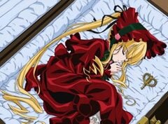 Rating: Safe Score: 0 Tags: 1girl blonde_hair bonnet bow closed_eyes dress hat image long_hair long_sleeves lying red_dress shinku sleeping solo twintails very_long_hair User: admin