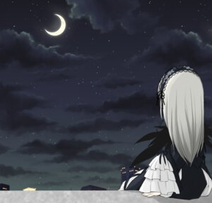Rating: Safe Score: 0 Tags: 1girl cloud crescent_moon hairband image long_hair moon night night_sky shooting_star sitting sky solo star_(sky) starry_sky suigintou very_long_hair User: admin