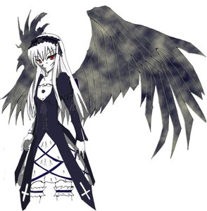 Rating: Safe Score: 0 Tags: 1girl black_wings dress frills hairband holding_weapon image lolita_hairband long_hair long_sleeves looking_at_viewer red_eyes solo standing suigintou weapon white_background wings User: admin
