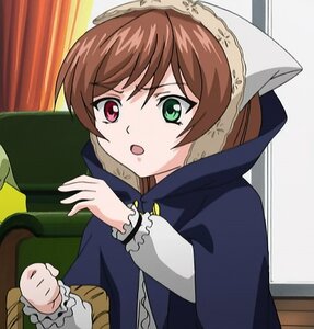 Rating: Safe Score: 0 Tags: 1girl :o brown_hair green_eyes heterochromia image long_sleeves open_mouth red_eyes solo suiseiseki upper_body User: admin