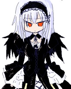 Rating: Safe Score: 0 Tags: 1girl bangs black_dress black_wings closed_mouth detached_collar dress eyebrows_visible_through_hair frills hairband image lolita_fashion long_hair long_sleeves looking_at_viewer ribbon simple_background solo suigintou white_background wings User: admin