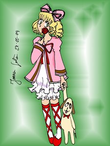 Rating: Safe Score: 0 Tags: 1girl blonde_hair bloomers bow cross-laced_footwear dress food frills hair_bow hina_ichigo hinaichigo image long_sleeves pink_bow pink_dress ribbon short_hair solo standing underwear User: admin