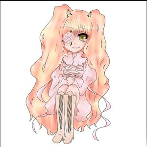 Rating: Safe Score: 0 Tags: 1girl blonde_hair boots cross-laced_footwear dress eyepatch flower image kirakishou knee_boots long_hair pink_hair rose sitting smile solo striped vertical_stripes very_long_hair white_footwear User: admin