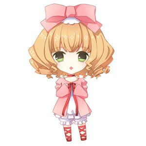Rating: Safe Score: 0 Tags: 1girl bangs blonde_hair bloomers blush bow chibi curly_hair dress drill_hair eyebrows_visible_through_hair frills full_body green_eyes hair_bow hina_ichigo hinaichigo image long_sleeves looking_at_viewer open_mouth pink_bow pink_dress puffy_sleeves short_hair solo standing striped underwear white_background wide_sleeves User: admin