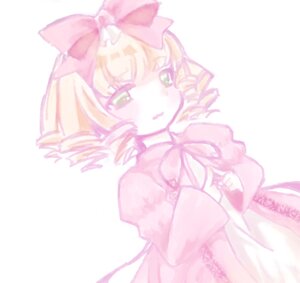 Rating: Safe Score: 0 Tags: 1girl animal_ears auto_tagged blurry blush bow cat_ears hair_bow hinaichigo image long_sleeves pink_bow simple_background solo striped vertical_stripes white_background User: admin