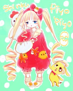 Rating: Safe Score: 0 Tags: 1girl aqua_background blonde_hair blue_eyes blush bow drill_hair full_body heart image long_hair ringlets shinku solo twin_drills twintails very_long_hair User: admin