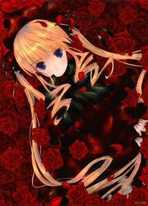 Rating: Safe Score: 0 Tags: 1girl 86800 blonde_hair blue_eyes drill_hair flower image long_hair petals pink_rose red_flower red_rose rose rose_petals shinku solo thorns twin_drills twintails vines User: admin