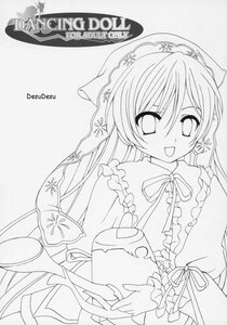 Rating: Safe Score: 0 Tags: 1girl :d blush dress frills greyscale image long_hair long_sleeves monochrome open_mouth ribbon smile solo suiseiseki User: admin