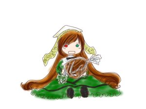 Rating: Safe Score: 0 Tags: 1girl brown_hair dress green_dress green_eyes head_scarf heterochromia image long_hair long_sleeves open_mouth red_eyes simple_background solo suiseiseki tears very_long_hair watering_can white_background User: admin