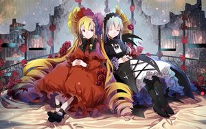 Rating: Safe Score: 0 Tags: 2girls blonde_hair bonnet closed_eyes cross dress drill_hair flower frills image lolita_fashion long_hair long_sleeves multiple_girls pair pantyhose red_eyes red_flower red_rose rose shinku silver_hair sitting suigintou very_long_hair User: admin