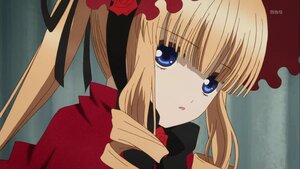 Rating: Safe Score: 0 Tags: 1girl bangs blonde_hair blue_eyes bow face flower image long_hair looking_at_viewer portrait red_dress red_flower red_rose ribbon rose shinku solo twintails User: admin