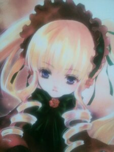 Rating: Safe Score: 0 Tags: 1girl auto_tagged blonde_hair blue_eyes blurry depth_of_field dress flower frills image long_hair long_sleeves looking_at_viewer photo pink_flower pink_rose rose shinku solo User: admin