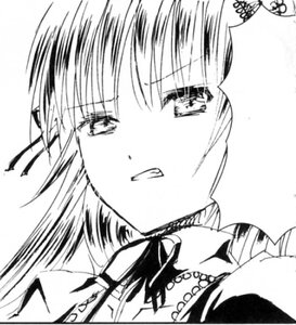 Rating: Safe Score: 0 Tags: 1girl greyscale image jewelry monochrome necklace ribbon solo suigintou white_background User: admin