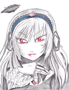 Rating: Safe Score: 0 Tags: 1girl closed_mouth frills image long_hair looking_at_viewer red_eyes solo striped suigintou User: admin