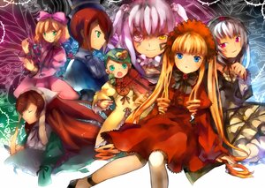 Rating: Safe Score: 0 Tags: 6+girls auto_tagged blonde_hair blue_eyes bow brown_hair dress frills hair_ornament hat image long_hair multiple multiple_girls pink_bow shinku silver_hair suigintou tagme twintails yellow_eyes User: admin