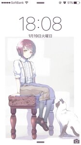 Rating: Safe Score: 0 Tags: 1girl animal artist_name brown_footwear cat cover image looking_at_viewer puffy_short_sleeves puffy_sleeves shirt shoes short_hair short_sleeves sitting solo souseiseki striped suspenders vertical_stripes white_legwear white_shirt User: admin