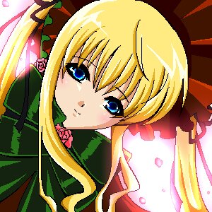 Rating: Safe Score: 0 Tags: 1girl blonde_hair blue_eyes bow image long_hair looking_at_viewer rose shinku sidelocks solo twintails upper_body User: admin