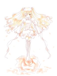 Rating: Safe Score: 0 Tags: 1girl blonde_hair boots dress eyepatch flower frills full_body hair_ornament image kirakishou long_hair long_sleeves mizunomoto petals rose rozen_maiden solo striped thigh_boots thighhighs twintails two_side_up vertical_stripes very_long_hair wavy_hair white_dress white_flower yellow_eyes User: admin