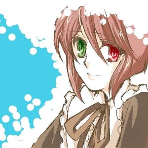 Rating: Safe Score: 0 Tags: 1girl brown_hair collared_shirt green_eyes heterochromia image long_sleeves looking_at_viewer red_eyes shirt short_hair smile solo souseiseki suiseiseki User: admin