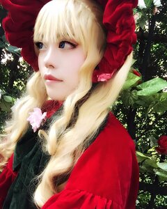 Rating: Safe Score: 0 Tags: 1girl bangs blonde_hair blue_eyes bonnet eyelashes flower hair_ornament lips realistic shinku solo upper_body User: admin