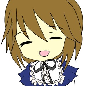 Rating: Safe Score: 0 Tags: 1girl :d ^_^ blue_dress blush brown_hair chibi closed_eyes dress frills image long_sleeves open_mouth short_hair simple_background smile solo souseiseki white_background User: admin