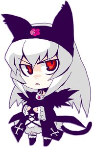 Rating: Safe Score: 0 Tags: 1girl auto_tagged chibi dress flower image long_hair red_eyes rose solo striped suigintou User: admin
