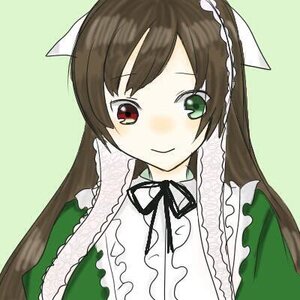 Rating: Safe Score: 0 Tags: 1girl bangs black_ribbon blush brown_hair closed_mouth frills green_background green_eyes heterochromia image long_hair long_sleeves looking_at_viewer neck_ribbon red_eyes ribbon simple_background smile solo suiseiseki upper_body User: admin