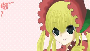 Rating: Safe Score: 0 Tags: 1girl blonde_hair bonnet bow face halftone halftone_background image long_hair looking_at_viewer polka_dot polka_dot_background shinku simple_background smile solo User: admin