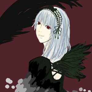 Rating: Safe Score: 0 Tags: 1girl bangs black_dress black_hairband black_ribbon closed_mouth dress hairband image lolita_fashion lolita_hairband long_sleeves looking_at_viewer puffy_sleeves red_background red_eyes silver_hair simple_background smile solo suigintou upper_body wings User: admin
