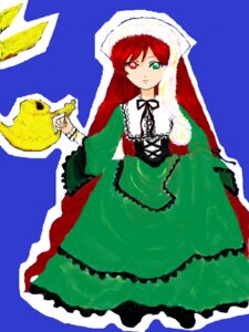Rating: Safe Score: 0 Tags: 1girl auto_tagged dress frills green_dress green_eyes heterochromia image long_hair long_sleeves looking_at_viewer oekaki red_eyes ribbon simple_background solo suiseiseki very_long_hair watering_can User: admin