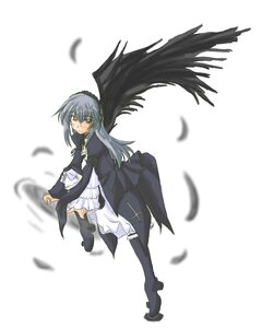 Rating: Safe Score: 0 Tags: 1girl bangs black_feathers black_wings boots dress feathered_wings feathers frills full_body heterochromia image long_hair long_sleeves looking_at_viewer red_eyes rozen_maiden silver_hair solo suigintou wings zero_point User: admin