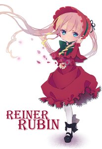 Rating: Safe Score: 0 Tags: 1girl blonde_hair blue_eyes bonnet bow dress flower full_body image long_hair long_sleeves looking_at_viewer pantyhose petals pink_hair red_dress shinku shoes solo standing striped twintails vertical_stripes white_legwear User: admin