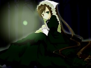 Rating: Safe Score: 0 Tags: 1girl brown_hair dress frills green_eyes heterochromia image long_hair long_sleeves looking_at_viewer red_eyes sitting solo souseiseki suiseiseki very_long_hair User: admin