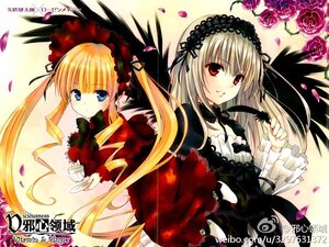 Rating: Safe Score: 0 Tags: 2girls blonde_hair blue_eyes bonnet bow copyright_name cup dress feathers flower frills hairband image long_hair long_sleeves looking_at_viewer multiple_girls pair petals red_dress red_eyes red_flower rose rose_petals shinku smile suigintou tea teacup twintails wings User: admin