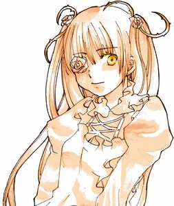 Rating: Safe Score: 0 Tags: 1girl ahoge image kirakishou long_hair long_sleeves looking_at_viewer simple_background smile solo striped traditional_media twintails upper_body very_long_hair white_background yellow_eyes User: admin