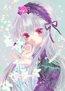 Rating: Safe Score: 0 Tags: 1girl blue_butterfly blush bug butterfly butterfly_hair_ornament dress flower hairband image insect long_hair looking_at_viewer red_eyes ribbon silver_hair smile solo suigintou User: admin