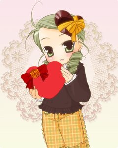 Rating: Safe Score: 0 Tags: 1girl ahoge artist_request blush box drill_hair flower frills gift gift_box green_eyes green_hair happy_valentine heart heart-shaped_box holding holding_gift image kanaria long_sleeves looking_at_viewer plaid rozen_maiden solo twin_drills valentine yellow_skirt User: admin