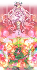 Rating: Safe Score: 0 Tags: 1girl boots dress flower food hair_ornament image kirakishou long_hair pink_hair solo thighhighs very_long_hair yellow_eyes User: admin