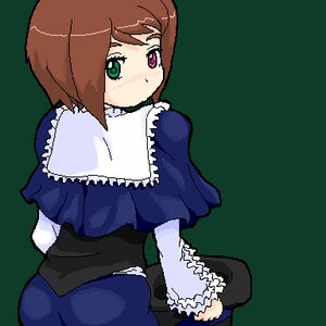 Rating: Safe Score: 0 Tags: 1girl blue_dress blush brown_hair capelet dress frills green_eyes heterochromia image long_sleeves looking_at_viewer looking_back red_eyes short_hair solo souseiseki suiseiseki transparent_background User: admin