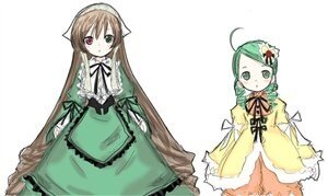 Rating: Safe Score: 0 Tags: 2girls ahoge black_ribbon brown_hair dress frills green_dress green_eyes heterochromia image kanaria long_hair long_sleeves looking_at_viewer multiple_girls pair ribbon siblings simple_background sisters standing suiseiseki twins very_long_hair white_background User: admin