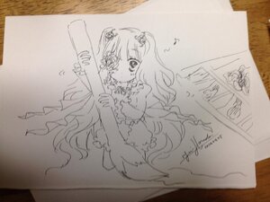 Rating: Safe Score: 0 Tags: 1girl dress eighth_note flower hair_ornament image kirakishou long_hair monochrome musical_note photo solo traditional_media User: admin