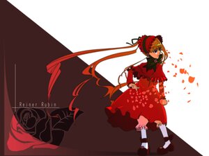 Rating: Safe Score: 0 Tags: 1girl auto_tagged blonde_hair blue_eyes bonnet bow capelet dress flower full_body image long_hair long_sleeves red_dress rose shinku solo standing twintails very_long_hair User: admin