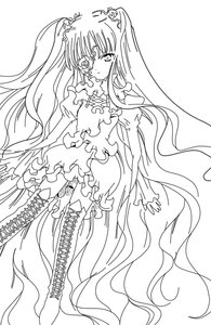 Rating: Safe Score: 0 Tags: 1girl boots bow cross-laced_footwear dress frills greyscale image kirakishou knee_boots lace-up_boots lineart long_hair monochrome solo thigh_boots thighhighs twintails very_long_hair User: admin