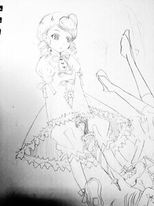 Rating: Safe Score: 0 Tags: 1girl bloomers bow dress full_body greyscale image juliet_sleeves kanaria long_sleeves monochrome puffy_short_sleeves puffy_sleeves shoes socks solo User: admin
