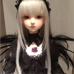 Rating: Safe Score: 0 Tags: 1girl bangs black_dress closed_mouth doll dress gothic_lolita hairband lips lolita_fashion long_hair looking_at_viewer photo rose solo suigintou upper_body User: admin