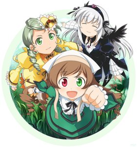 Rating: Safe Score: 0 Tags: 3girls brown_hair closed_eyes commentary_request dress drill_hair green_eyes green_hair hair_ornament hairband hat heterochromia image kanaria long_hair long_sleeves mtyy multiple multiple_girls open_mouth parody photoshop_(medium) red_eyes ribbon rozen_maiden shinryaku!_ikamusume silver_hair smile style_parody suigintou suiseiseki tagme tanaka_rie voice_actor_connection white_hair wings User: admin