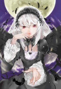 Rating: Safe Score: 0 Tags: 1girl black_feathers black_wings dress feathered_wings feathers flower frills full_moon hairband image lolita_fashion lolita_hairband long_hair long_sleeves looking_at_viewer moon night pink_eyes red_eyes rose silver_hair sky solo suigintou wings User: admin